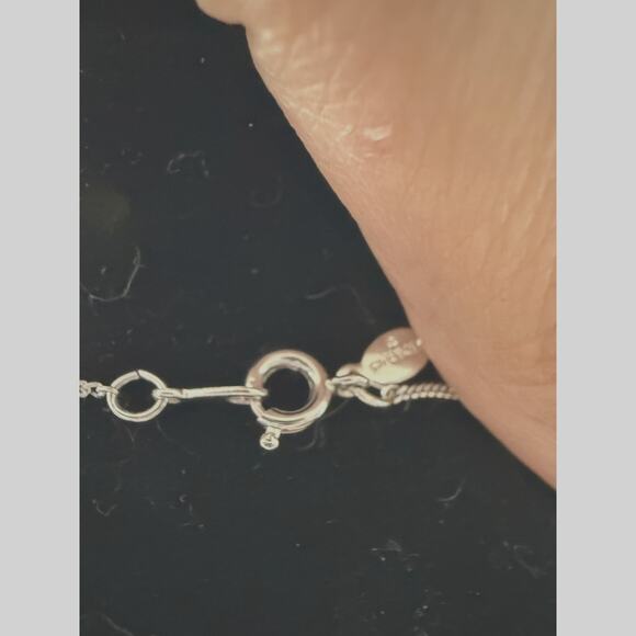 Rare Givenchy Necklace Crystal G in silver*Excellent condition - Picture 2 of 3